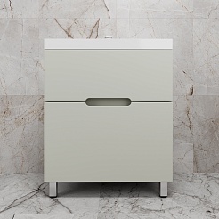 Style Line Тумба с раковиной Матис 70 олива – фотография-3